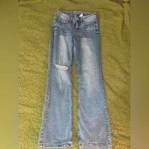 Flare low waist jeans